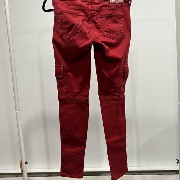 True Religion red cargo jeans - Picture 3 of 4